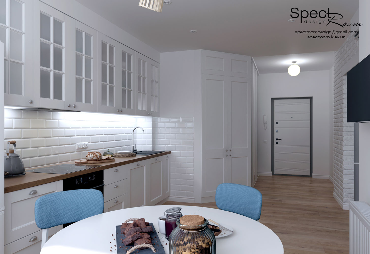 Скандинавський стиль в однокімнатній квартирі  - Spectroom
